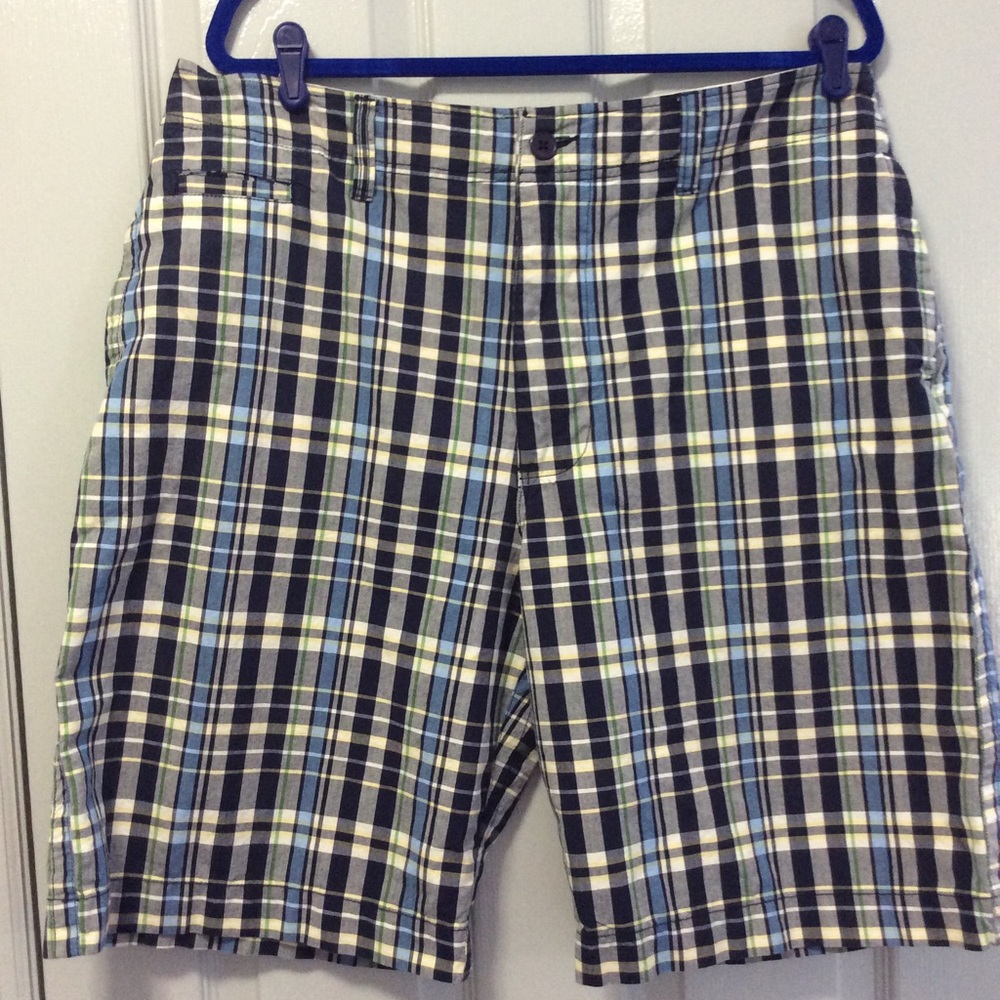 Steve & Barry’s Men’s Blue Plaid Shorts size 36